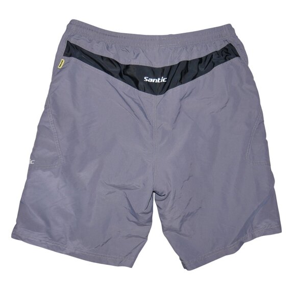 Santic Men's 3D Padded Cycling 2 in 1 Cargo Shorts Size XL MTB Riding Bicycle - Picture 6 of 10